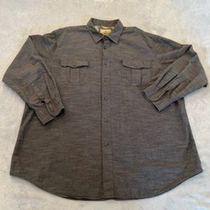 Out Door Life Men's Shirt Button Down 2X Gray
